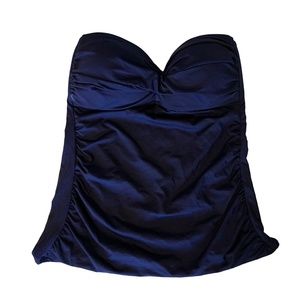 Anne Cole signature swimsuits top navy blue size s